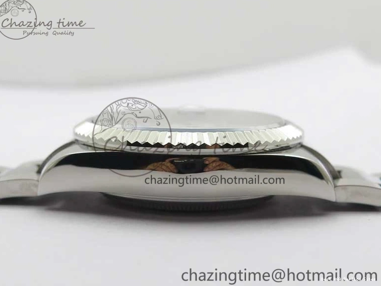 Good Copy Rolex Watches Noob Asian Sky-Dweller Best White SS 1:1 Bracelet 326934 23J Edition to TechFriendly 2880 SS Dial on 0111